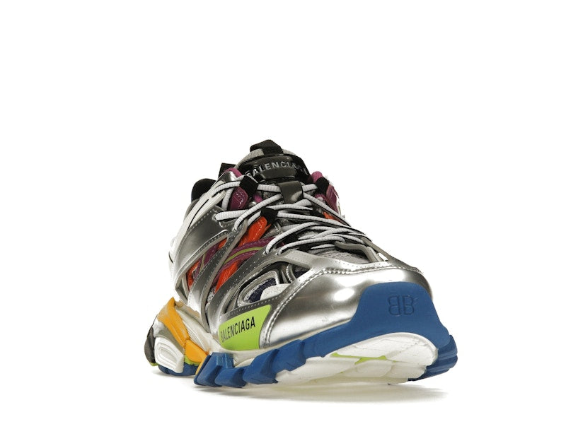 Balenciaga Track Leather Free White Silver Multi