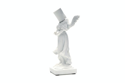 Banksy Bucket On Head Figure White