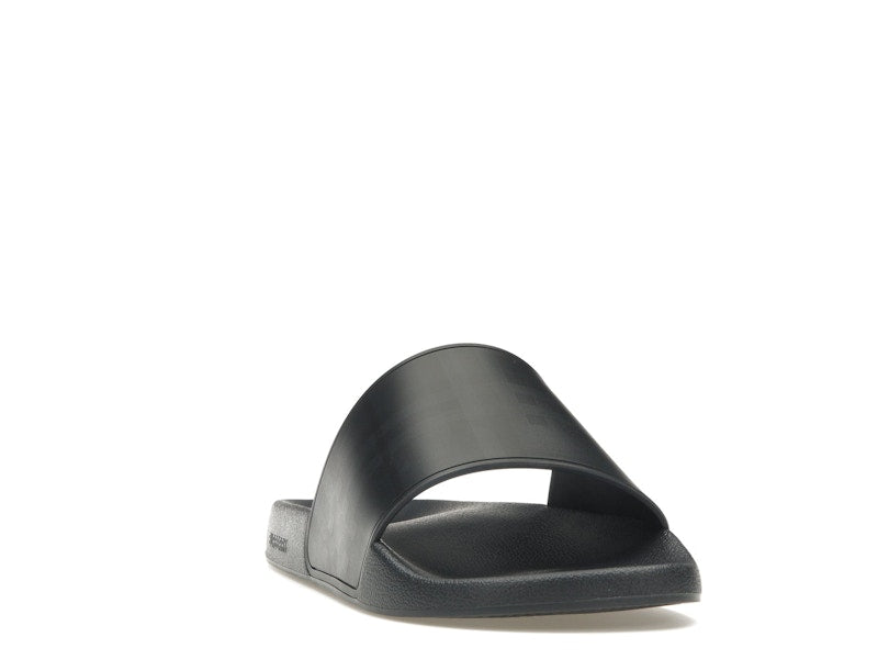 Burberry Embossed Logo Slides Dark Blue