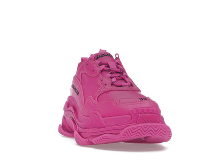 Balenciaga Triple S Faux Leather Dark Pink (Women's)