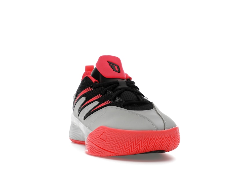 adidas Dame Certified 3 Core Black Lucid Red Grey Two
