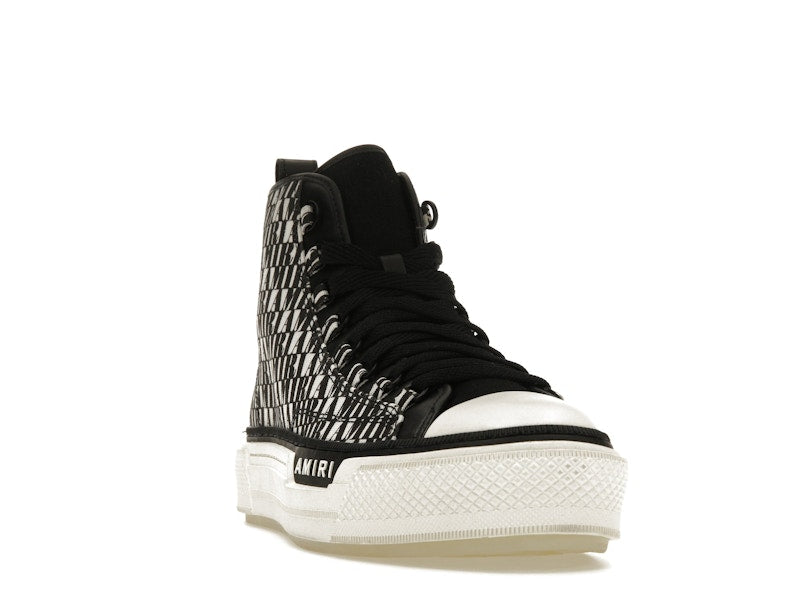 AMIRI Court Hi All Over Logo Black White