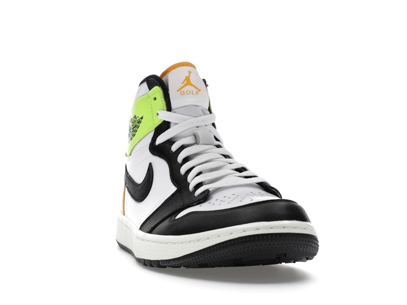 Jordan 1 Retro High Golf White University Gold Volt Black