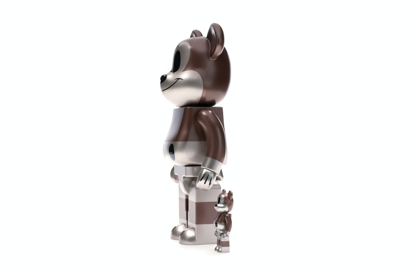 Bearbrick x Undefeated x Disney Mickey Mouse 90th Anniversary 100% & 400% Set Copper/Black