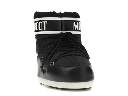 Moon Boot Icon Low Nylon Boot Black White