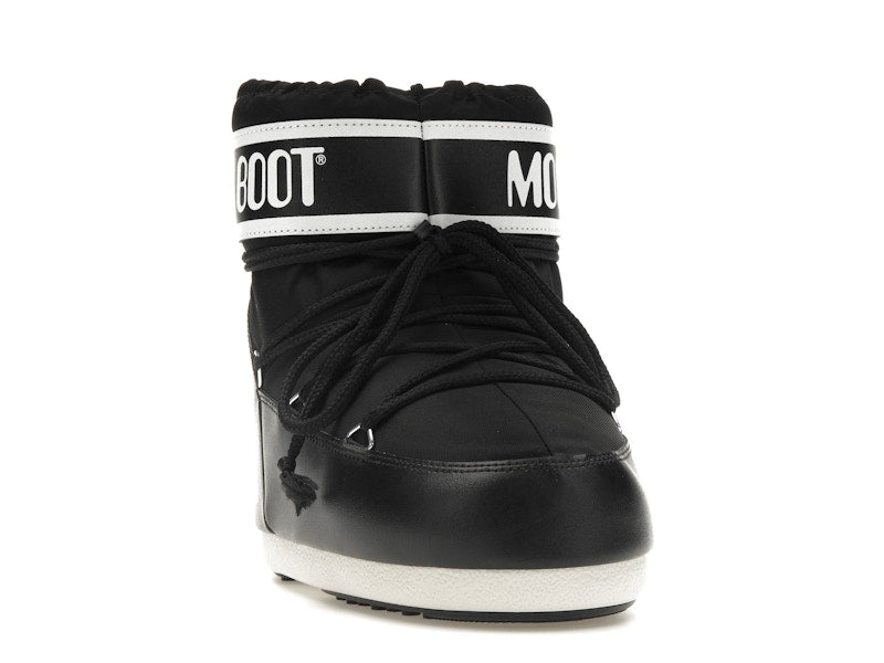 Moon Boot Icon Low Nylon Boot Black White