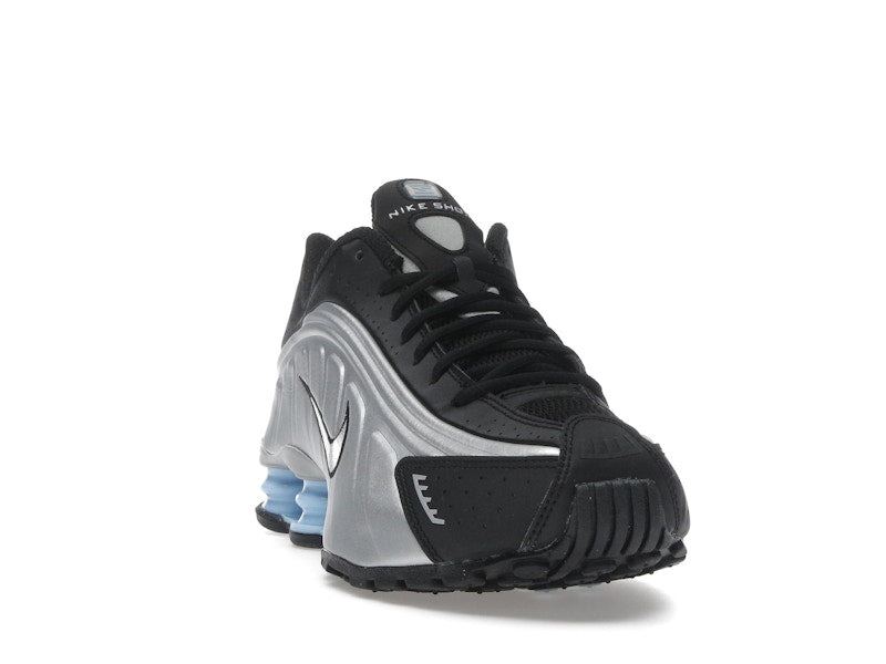 Nike Shox R4 Metallic Silver Black Psychic Blue