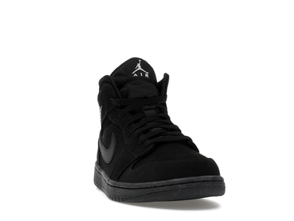 Jordan 1 Mid Black Black White