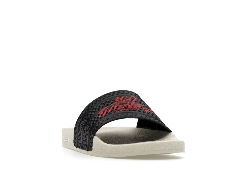 adidas Adilette Slides 100 Thieves Black Red