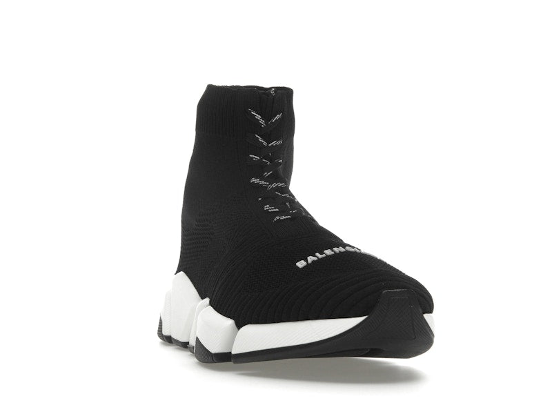 Balenciaga Speed 2.0 Lace Up Black White