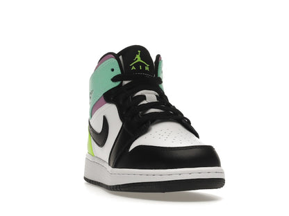 Jordan 1 Mid Pastel Black Toe (GS)