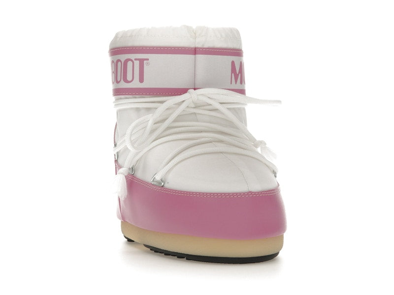 Moon Boot Icon Nylon Low Boot Pink White