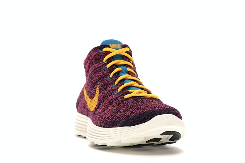 Nike Lunar Flyknit Chukka Grand Purple Laser Orange