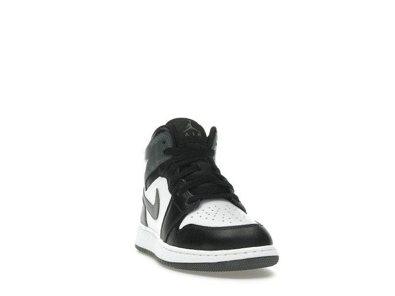 Jordan 1 Mid Black White Iron Grey (GS)