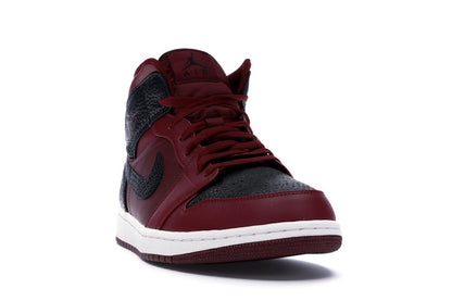 Jordan 1 Retro Mid Team Red Black