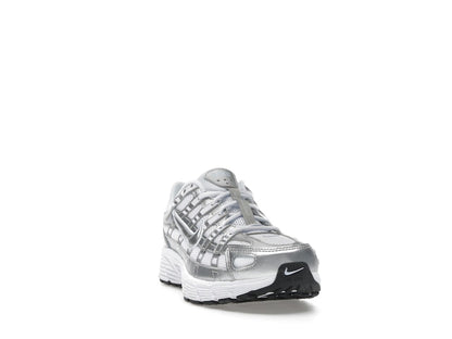 Nike P-6000 White Metallic Silver (GS)