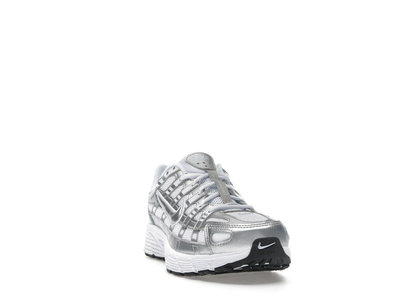 Nike P-6000 White Metallic Silver (GS)