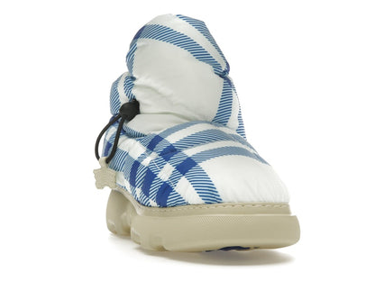 Burberry Check Pillow Boots Blue White