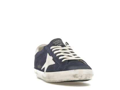 Golden Goose Super-Star Navy Suede White