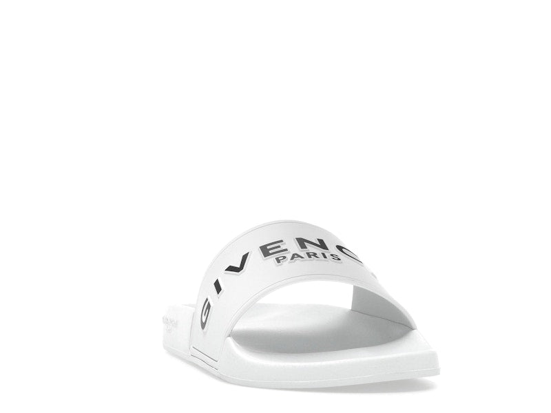 Givenchy Paris Flat Sandals White Black