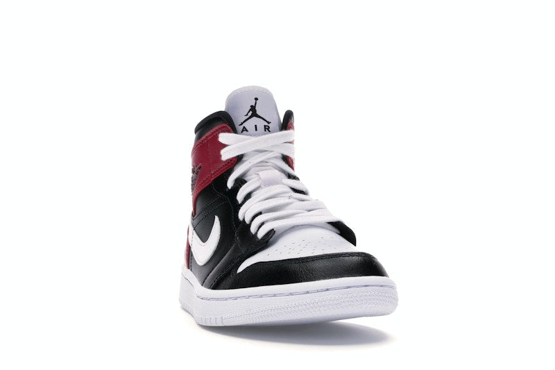 Jordan 1 Mid Black Noble Red (Women's)