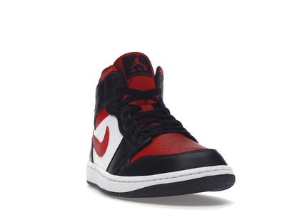 Jordan 1 Mid White Black Red (2022)