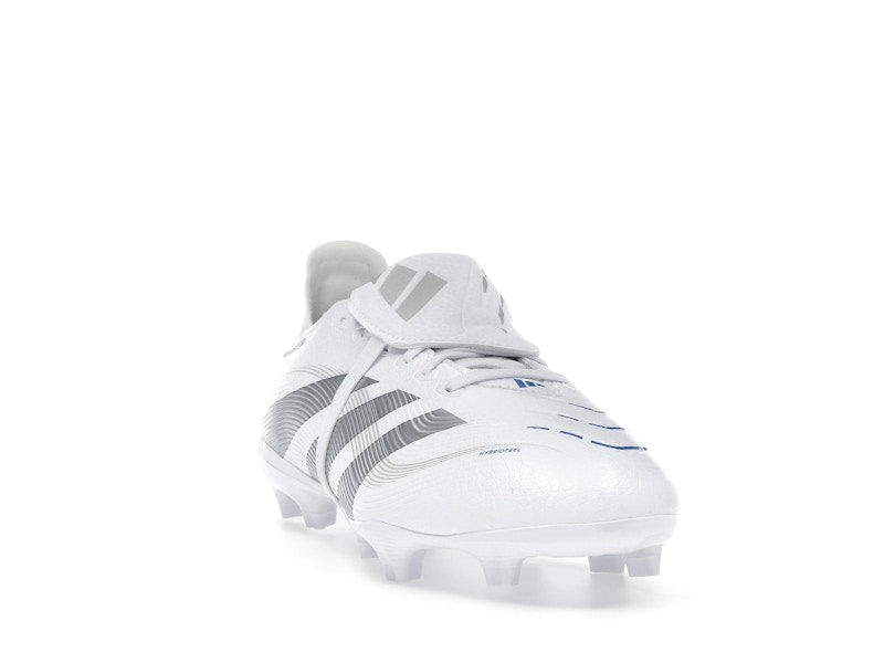 adidas Predator League Fold-Over Tongue FG/MG Cloud White Silver Metallic Bright Royal