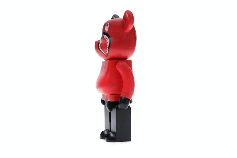 Bearbrick A Bathing Ape 1st Camo Shark 400% Red