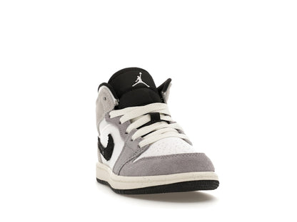 Jordan 1 Mid SE Craft White Cement Grey Black (PS)