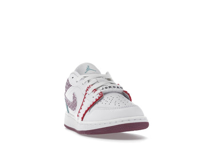 Jordan 1 Low White Light Bordeaux (GS)