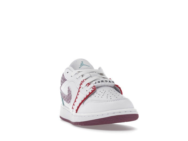 Jordan 1 Low White Light Bordeaux (GS)