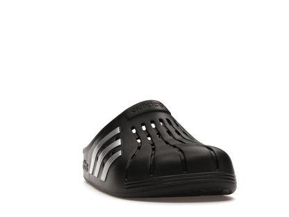 adidas Adilette Clog Black Silver