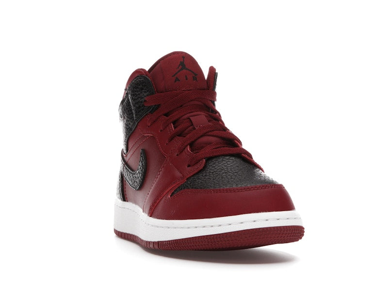 Jordan 1 Mid Team Red Black White (GS)