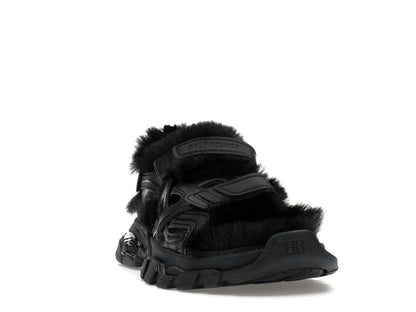 Balenciaga Track Sandal Fake Fur Black (Women's)