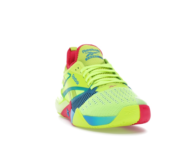 Reebok Nano Court Digital Lime Aqua Bold Pink