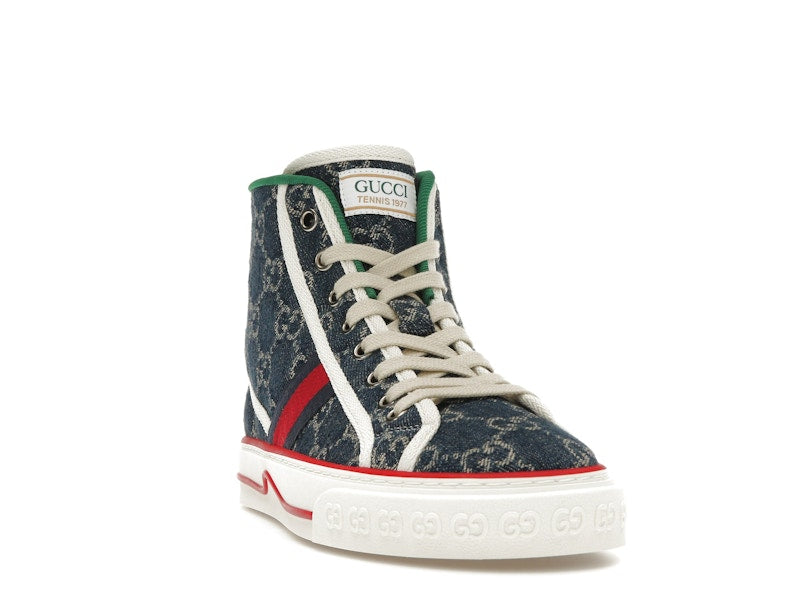Gucci Tennis 1977 High Top Denim GG Print (Women's)