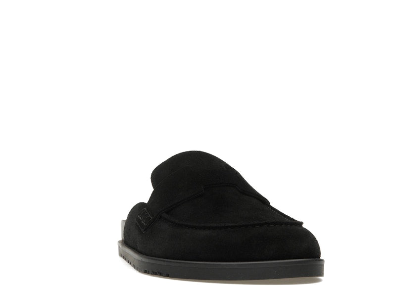 Hermes Go Mule Noir Suede Calkfskin (Men's)