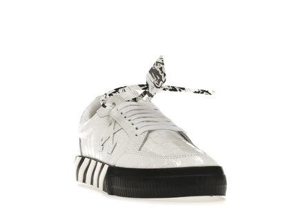 OFF-WHITE Vulc Low Croco Leather White Black