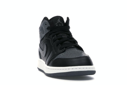 Jordan 1 Mid Black Dark Grey (GS)