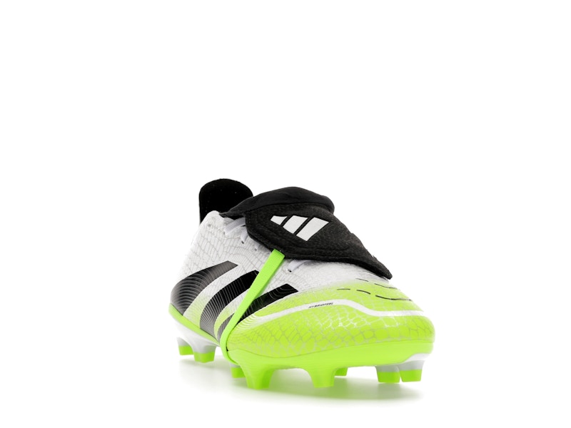 adidas Predator League Fold-Over Tongue FG/MG Cloud White Core Black Lucid Lemon