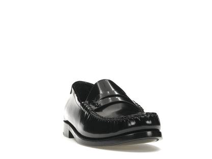 Saint Laurent Le Loafer Penny Slippers Black Leather