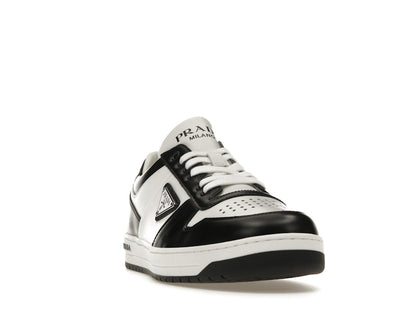 Prada Downtown Low Top Sneakers Leather White Black