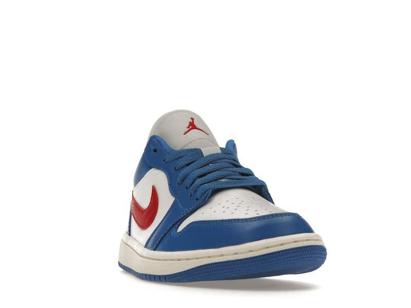 Jordan 1 Low Sport Blue Gym Red (Women's)