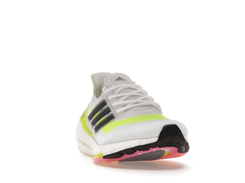 adidas Ultra Boost 21 White Solar Yellow