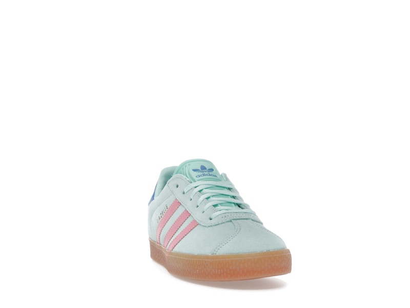 adidas Gazelle Clear Mint Bliss Pink Bright Blue (GS)