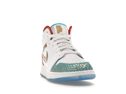 Jordan 1 Mid Sneaker School NC to Chicago (GS)