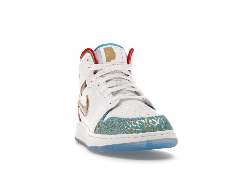 Jordan 1 Mid Sneaker School NC to Chicago (GS)