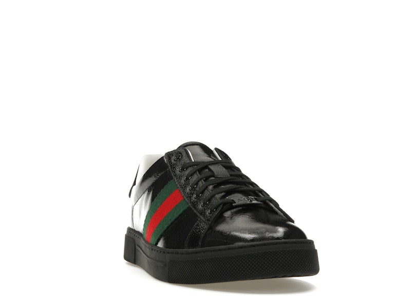 Gucci Ace GG Crystal Canvas Black