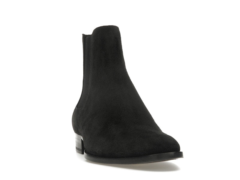 Saint Laurent Wyatt Chelsea Boot Black Suede