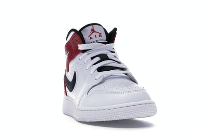 Jordan 1 Mid White Black Gym Red (GS)